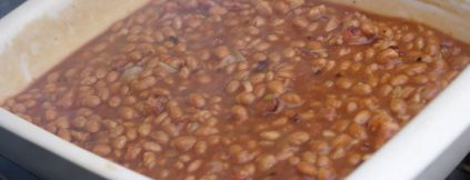 Smoke baked beans
